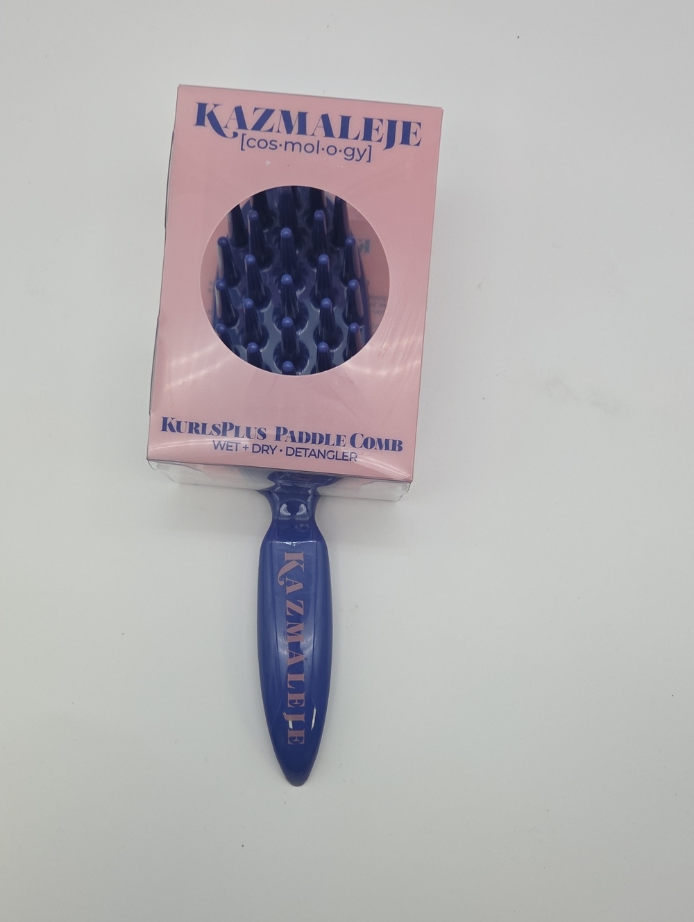 Kazmaleje KurlsPlus Paddle Comb in Blue